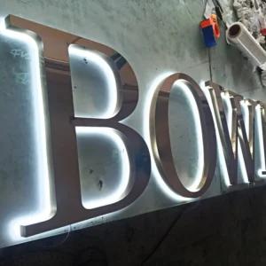 3D Stainless Steel Letter 5